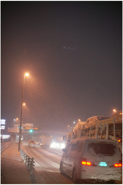 雪を歩いて