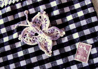 蝶々のドイリー　アップ