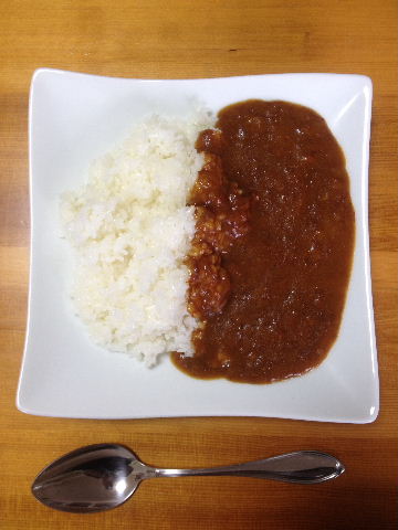 ノザキのコンビーフカレー　－　盛り付け