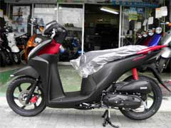 新車の原付2種バイクのhonda Dio110のマッドブラックを特別セール価格で販売します 名古屋市北区のスクーター専門店 バイクショップハタノ 楽天ブログ