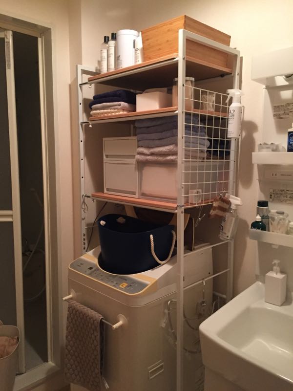 狭い洗面所 脱衣場の収納 Part２ ヒトリの時間 楽天ブログ