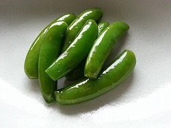 自家製スナップえんどう