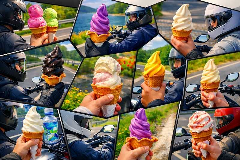 5月9日はアイスクリームの日・夏のツーリングの思い出