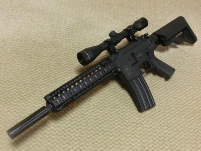 ミリタリー マルイ M4 電動ガン 爆音流速カスタム