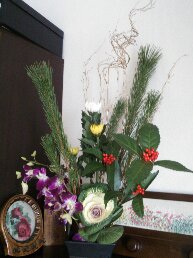 お正月花