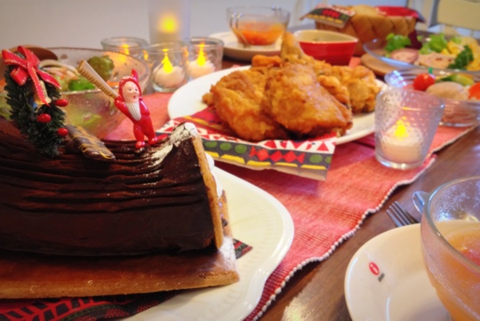 クリスマス　食卓