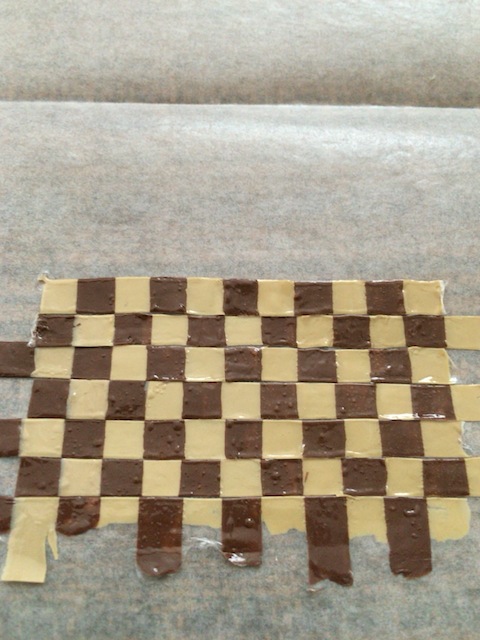 互い違いに並べたら、市松模様の出来上がり♪