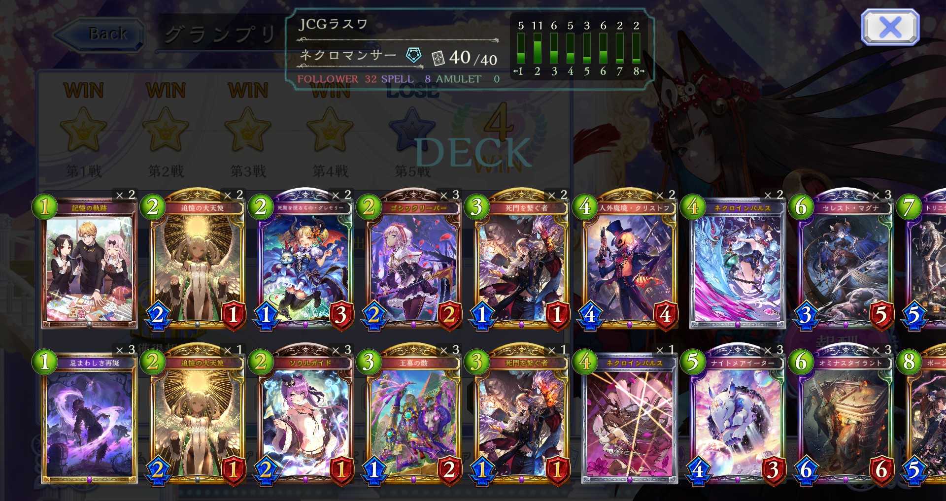 Shadowverse ローテーションgp ラスワネクロ 16 今を楽しむ 楽天ブログ