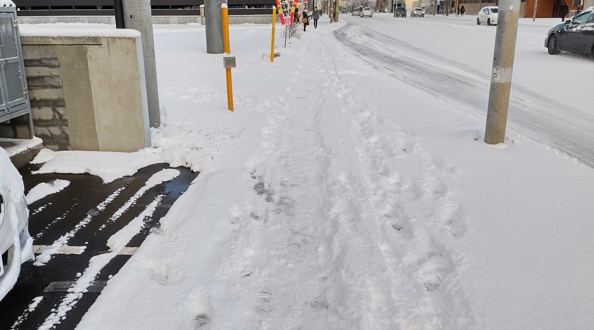 21年12月 とうとう雪が降り始めました くるまのく 楽天ブログ