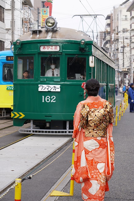 阪堺電車 ハローキティ 住吉大社2
