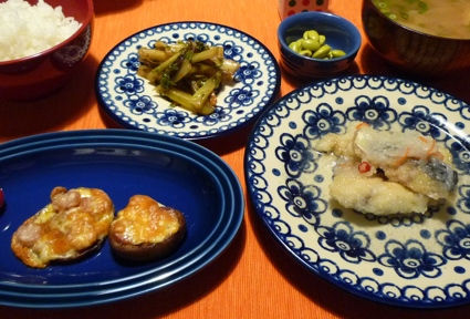 2012.04.30しいたけチース?焼＆セロリのきんひ?ら＆たらのみそ?れ1.jpg