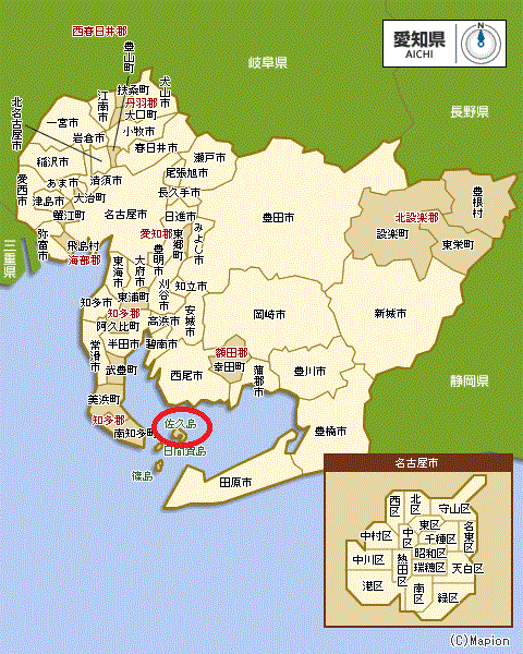 佐久島　位置図