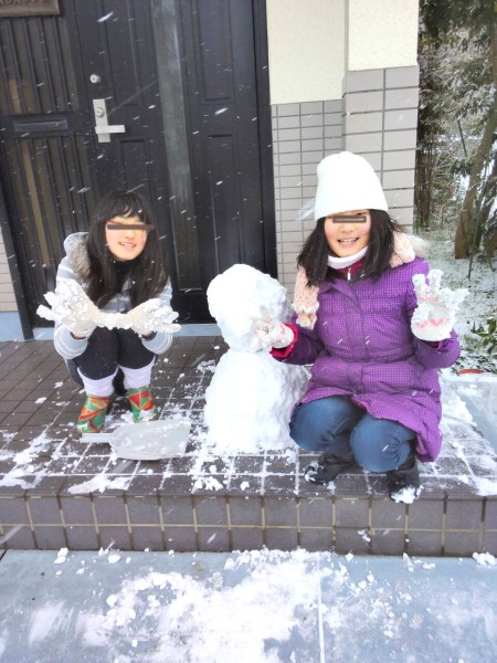 1453601167035大ちゃん雪だるまとnonとkoha.jpg