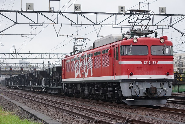 EF81 95牽引 水戸ホキ工臨 & EF65 2139牽引 日鐵チキ工臨3