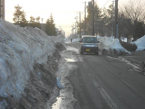 生活道路は相変わらず
