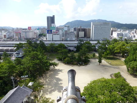 福山城　天守より