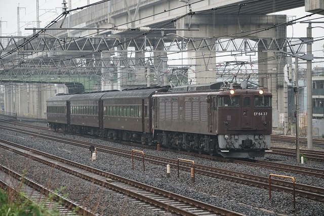 EF64 37牽引 旧客. 快速SL只見線 新緑号運転用 送り込み回送2