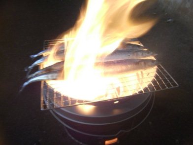 サンマ炭火焼き2