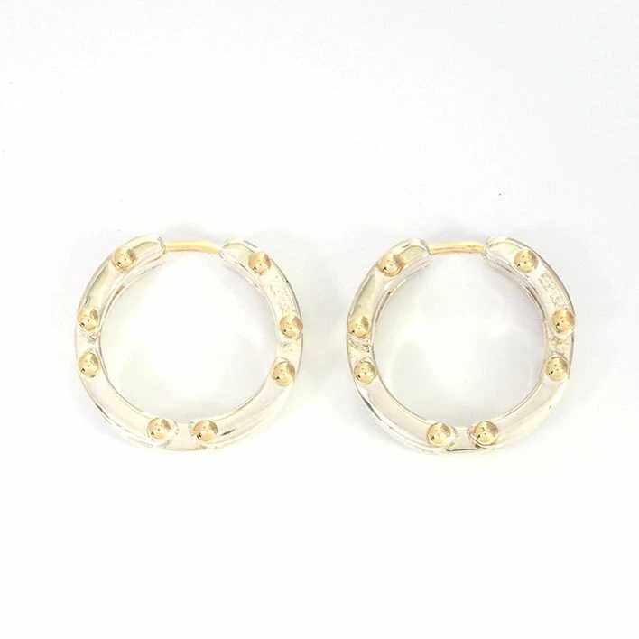 ⭕️ティファニー　ゲートピアス　ゴールド　シルバー シルバー×ゴールドの上質な調和―ティファニー「ゲートリング