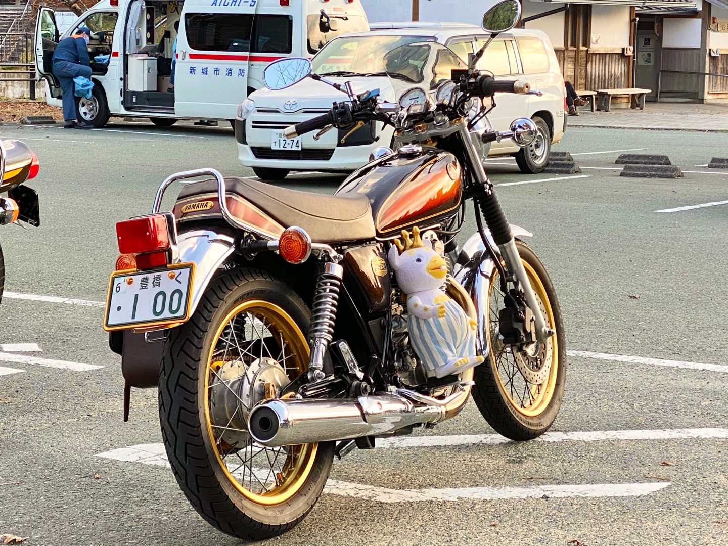 Sr400ツーリング 後ろ姿も美しい Booska Mac Com 楽天ブログ