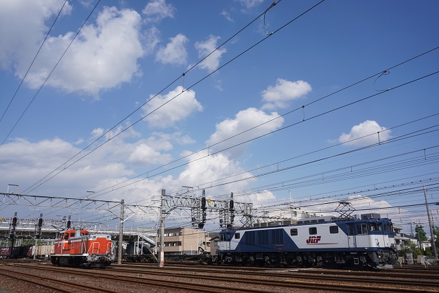 リゾ－ト｢ゆう｣ & DE10 1654田端 & EF64 1013鹿島4