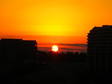 日曜日の朝日.JPG