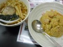 半チャーハンとミニラーメン.JPG