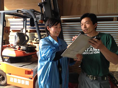 インタビュー中