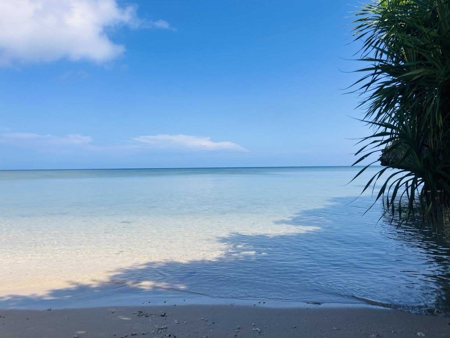ペンションシーシャイン　歩いて5分くらいのビーチ