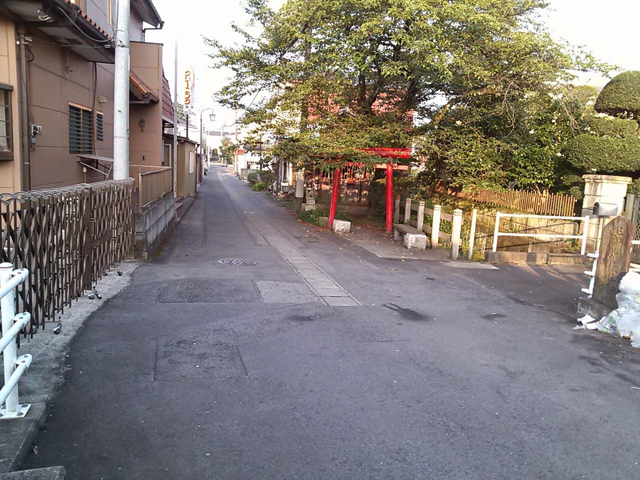 かつての喜連川人車鉄道の跡