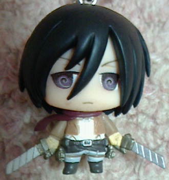 進撃の巨人　ちみキャラマスコット　ミカサ