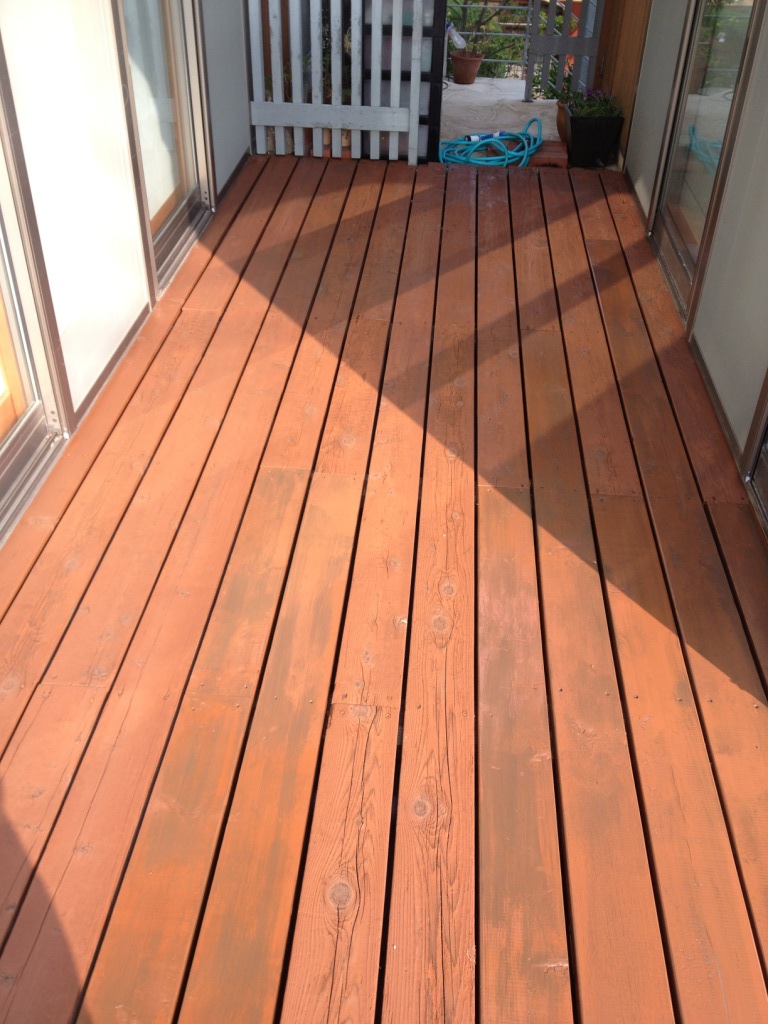 ウッドデッキ施工完了