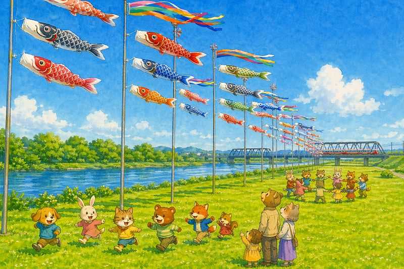 ふるさと遠賀川鯉のぼり祭