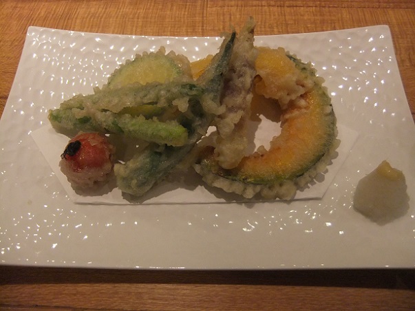 千住仲町・蕎麦こみやの夏野菜の天ぷら盛