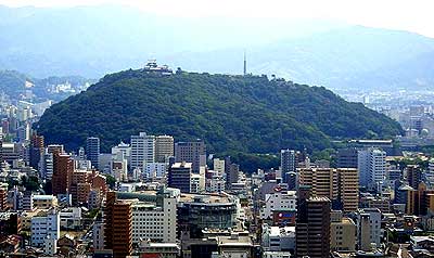 松山城と松山市街
