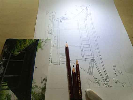 鉛筆画の作成♪