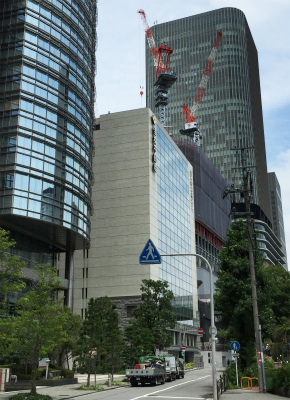 朝日新聞本社建設現場