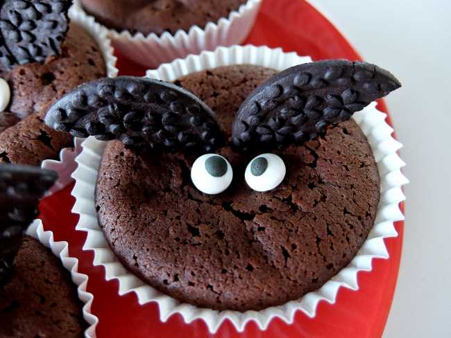 カップケーキ チョコレート ケーキ ハロウィン オレオ こうもり Halloween bat oreo