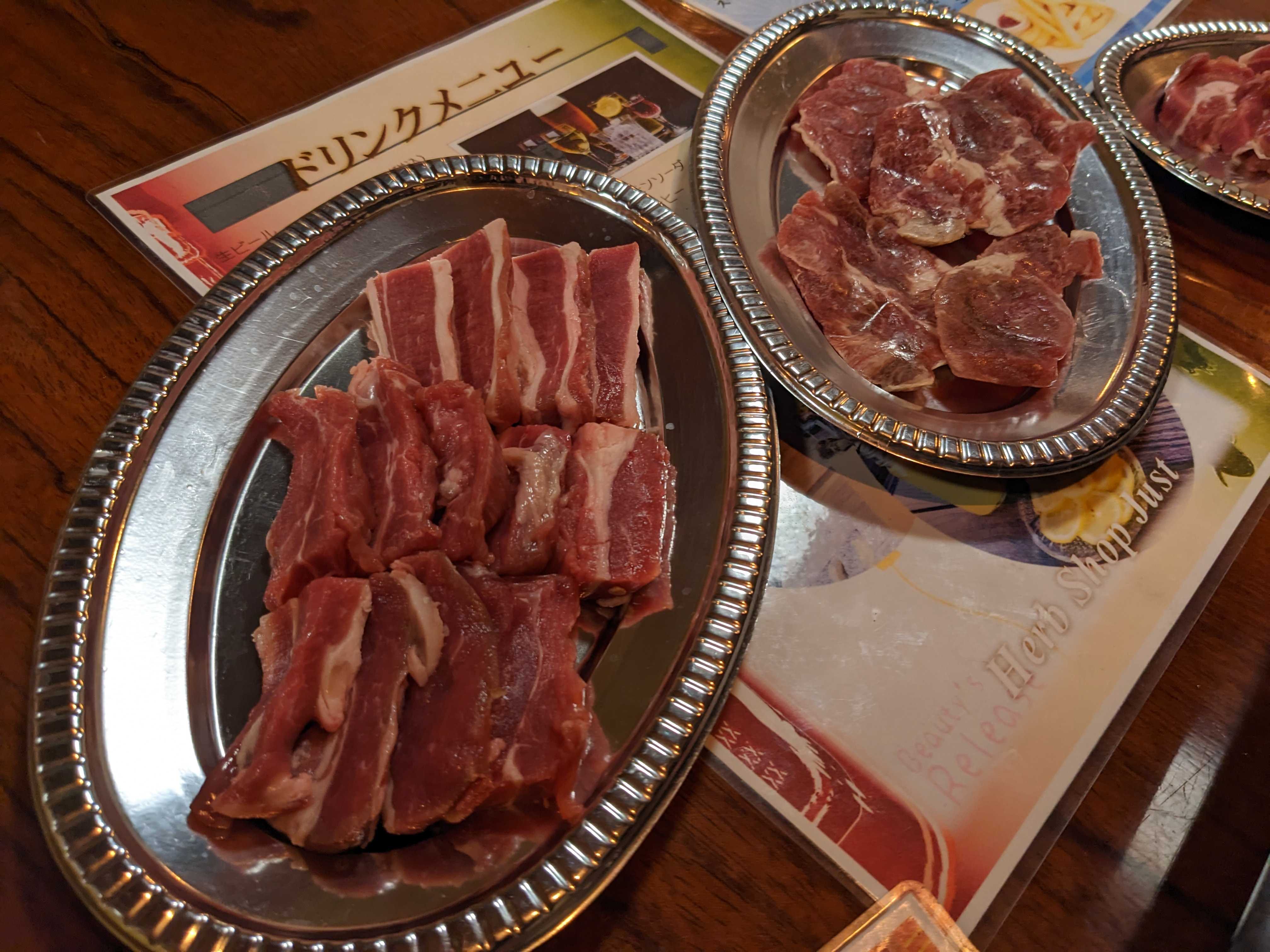 ジンギスカン庭のジンギスカン