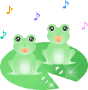 ２匹のカエル.gif