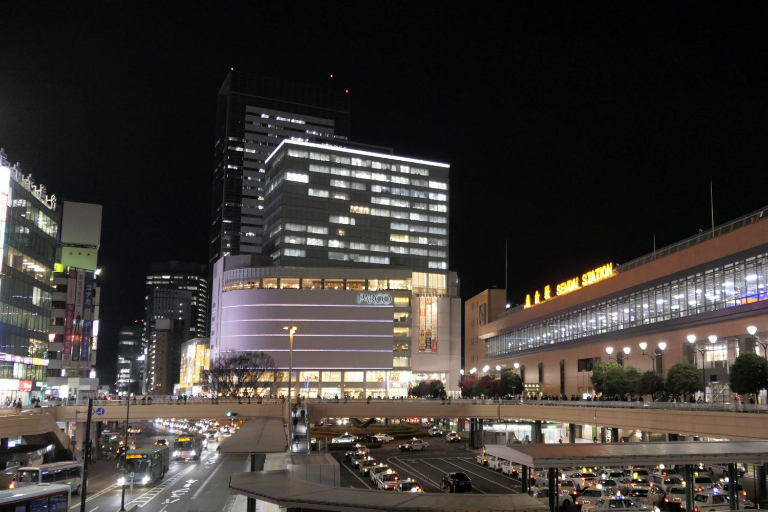 仙台駅の夜景見てました ふう 出来るだけ書くぞ 楽天ブログ