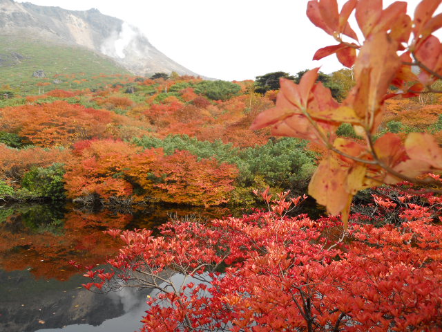 那須岳の姥ヶ平:ひょうたん池