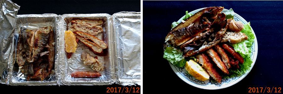 ３／１２残り物で夕食.jpg