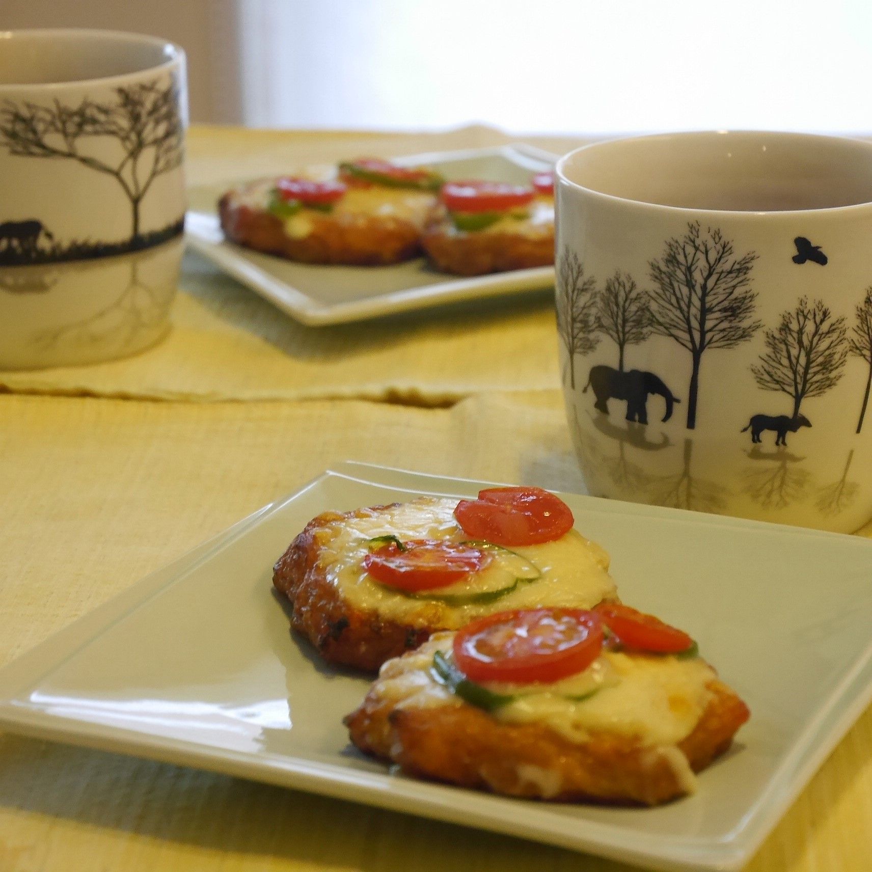 さつま揚げのピザ風トースター焼_朝食