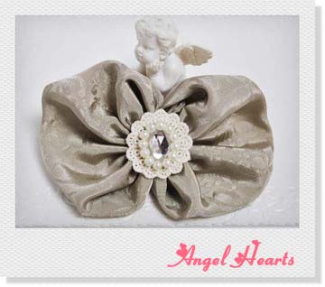 ビジューバレッタ（ベージュ）