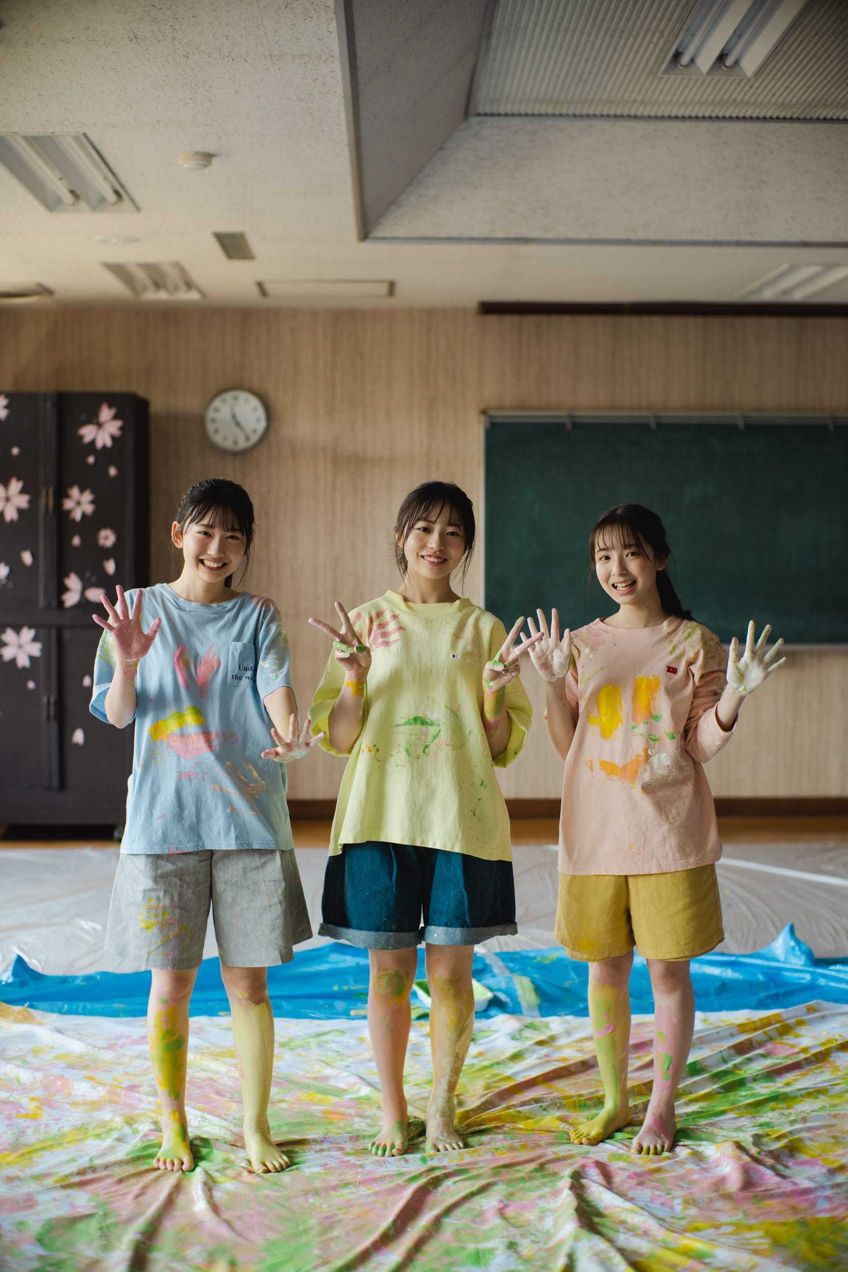 新参者アクスタ　渡辺莉奈　藤嶌果歩　正源司陽子 セット 日向坂46 四期生の年少トリオ（正源司陽子、藤嶌果歩、渡辺莉奈