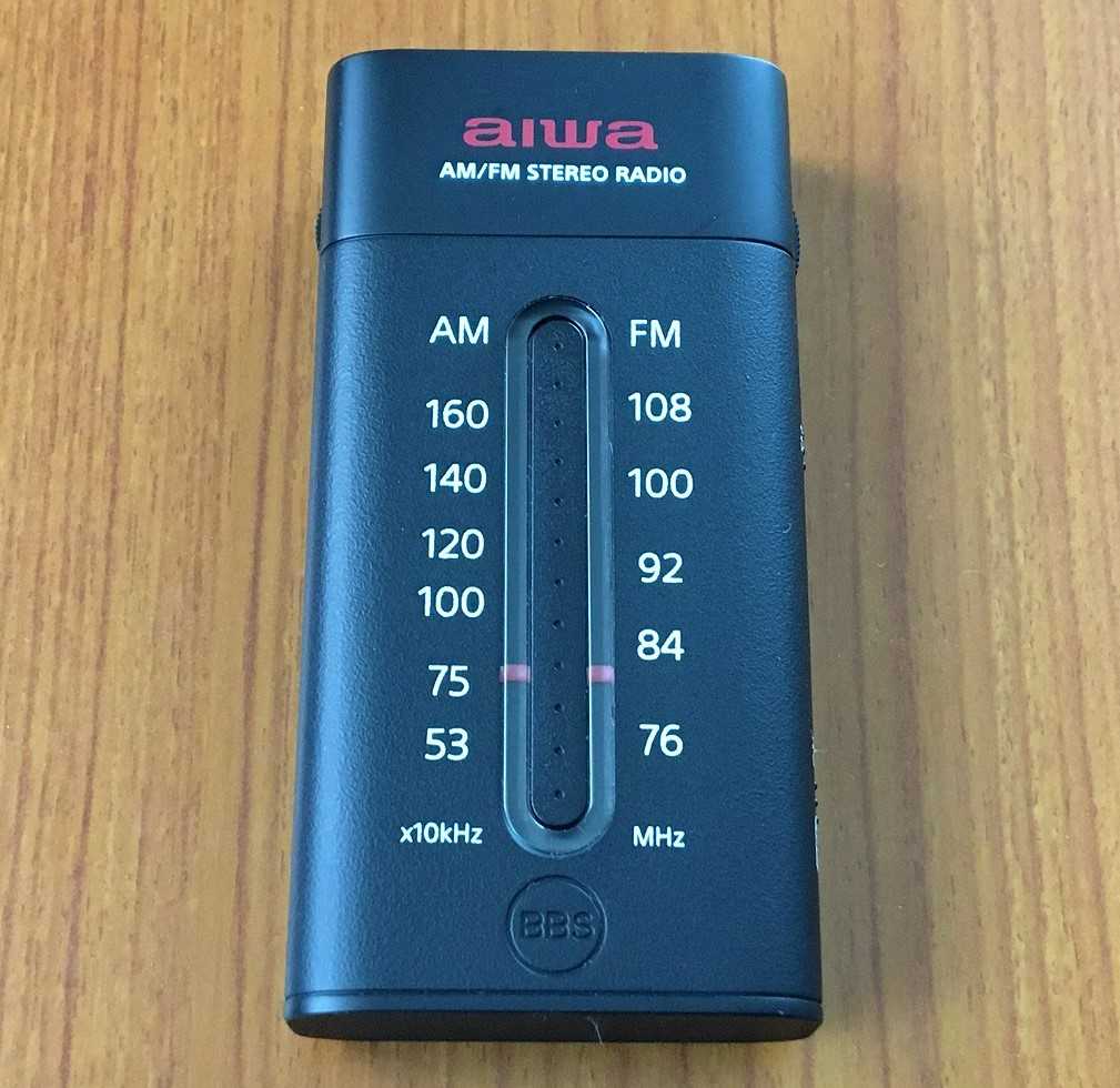 aiwa AMラジオ コンパクト aiwa AR-AP40（ミニラジオ） | ひとりごと程度のラジオ生活