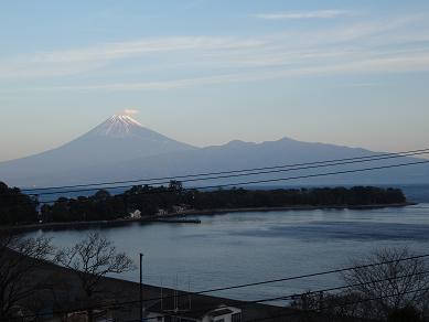 部屋からの富士山