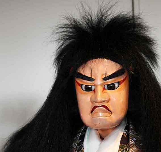 人形浄瑠璃の頭-01♪