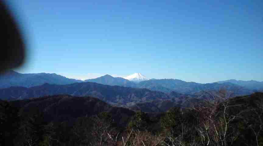 高尾山から望む富士山